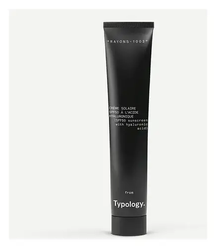 Typology SPF50 Sunscreen With Hyaluronic Acid