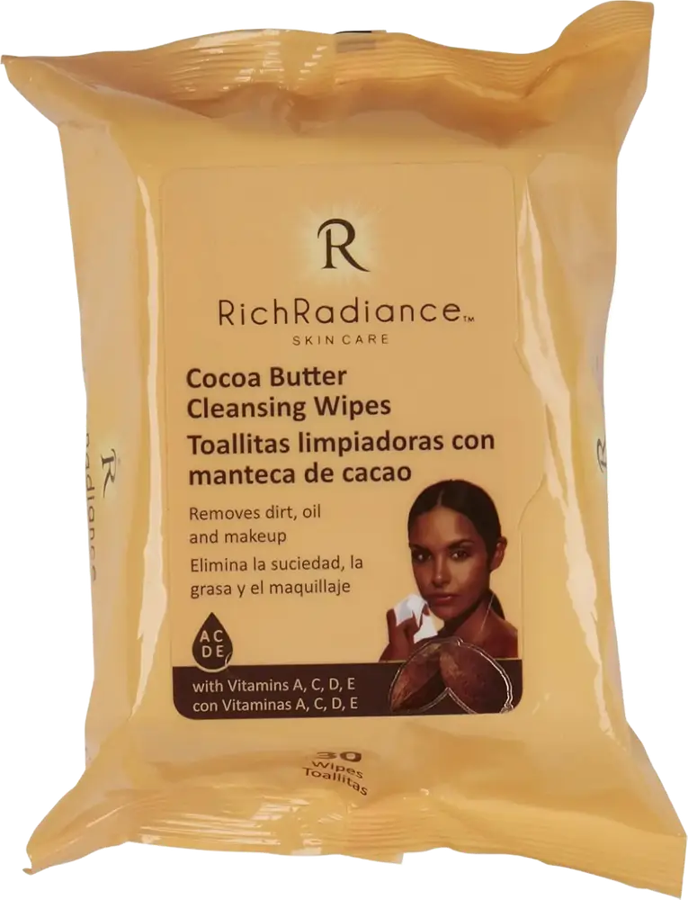 Rich Radiance Skincare Cocoa Butter Cleansing Wipes