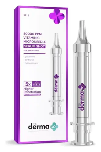 The Derma Co 50000 PPM Vitamin C Microneedle Serum Shot