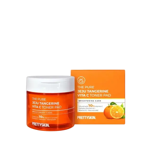 Pretty Skin The Pure Jeju Tangerine Vita C Toner Pad