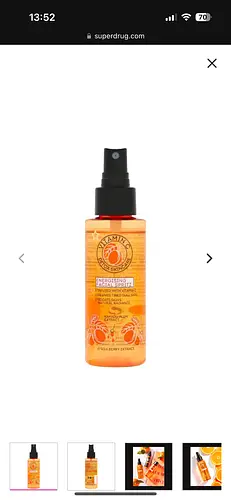 Superdrug Energising facial spritz