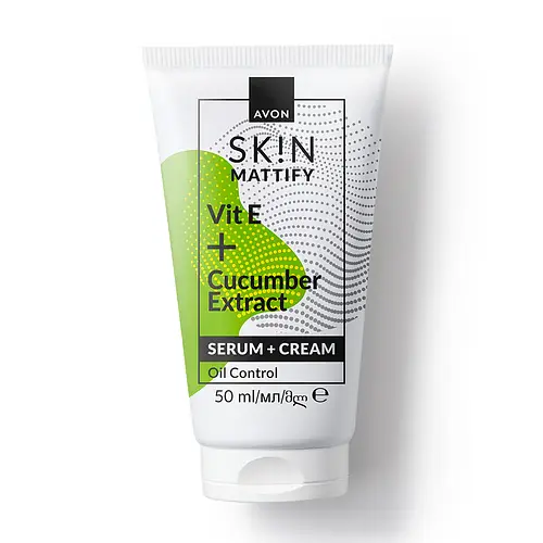 Avon Products Skin Mattify Serum + Cream Vitamin E + Cucumber Extract