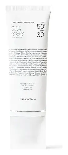 Transparent Lab Lightweight Sunscreen SPF50+