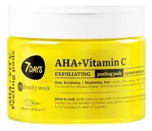 7 Days AHA+Vitamin C Exfoliating Peeling Pads