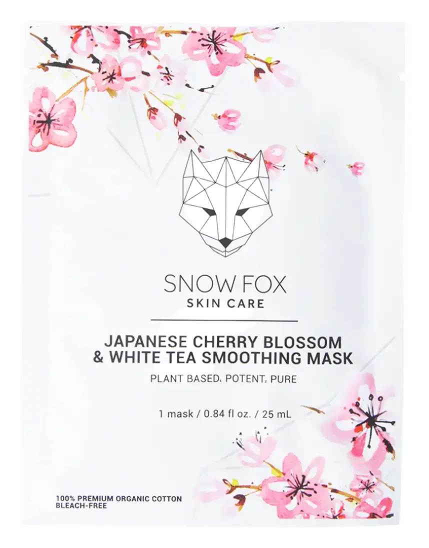 Snow Fox Skincare Japanese Cherry Blossom & White Tea Smoothing Mask