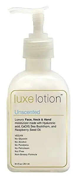 LuxeBeauty Hyaluronic Acid Luxurious Face, Neck & Hand Moisturizer Unscented