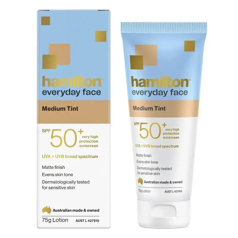 Hamilton Everyday Face Matte Tinted Sunscreen SPF 50+ Medium