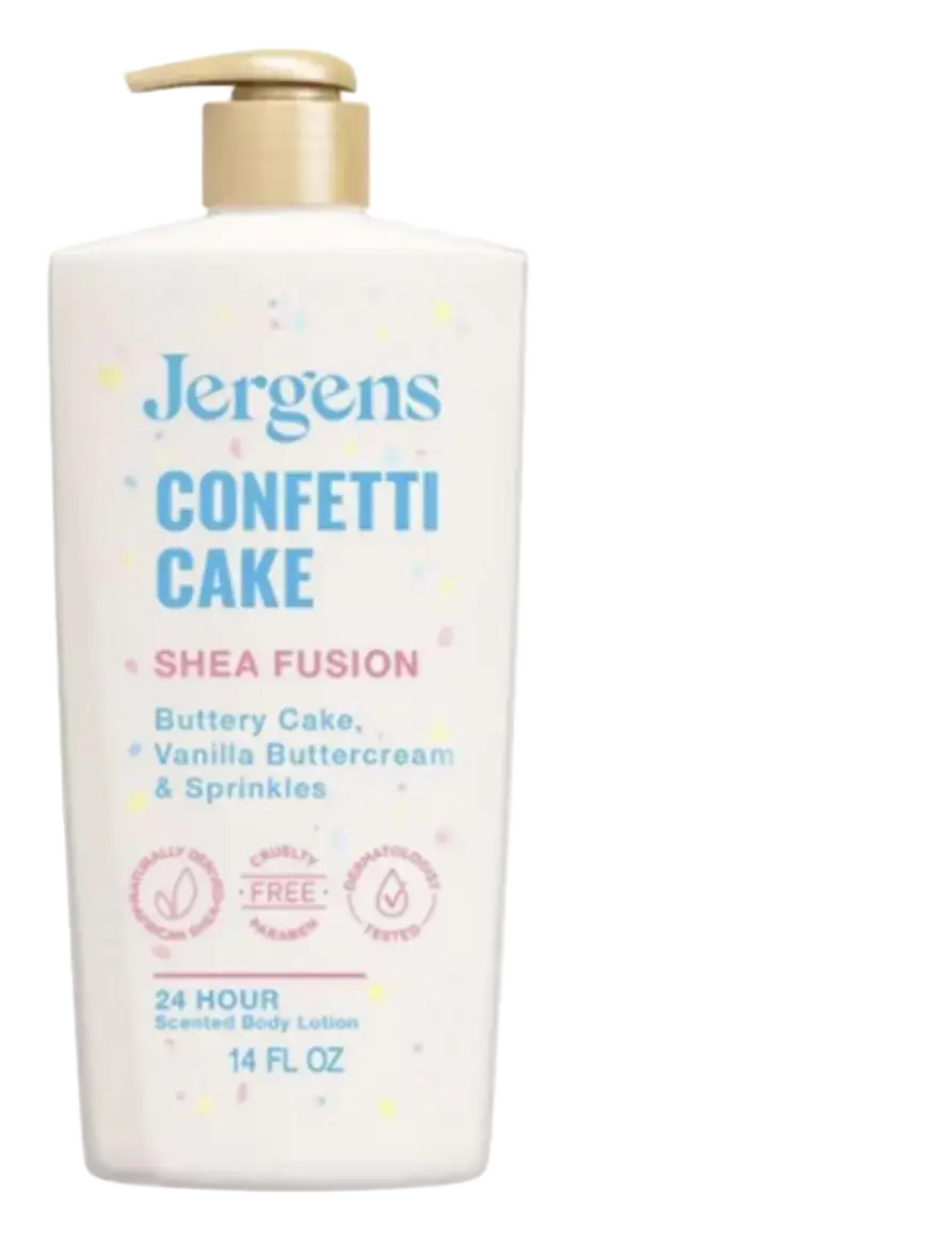 Jergens Skincare Shea Fusion Scented Body Lotion Confetti Cake