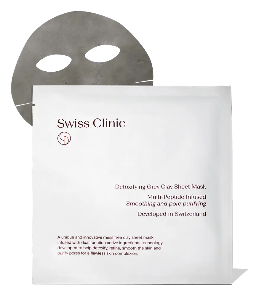 Swiss Clinic Clay Sheet Mask Detoxifying Grey Clay