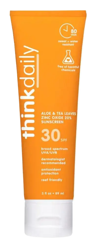 Think Sun Aloe & Tea Leaves Zinc Oxide 20% Sunscreen SPF 30