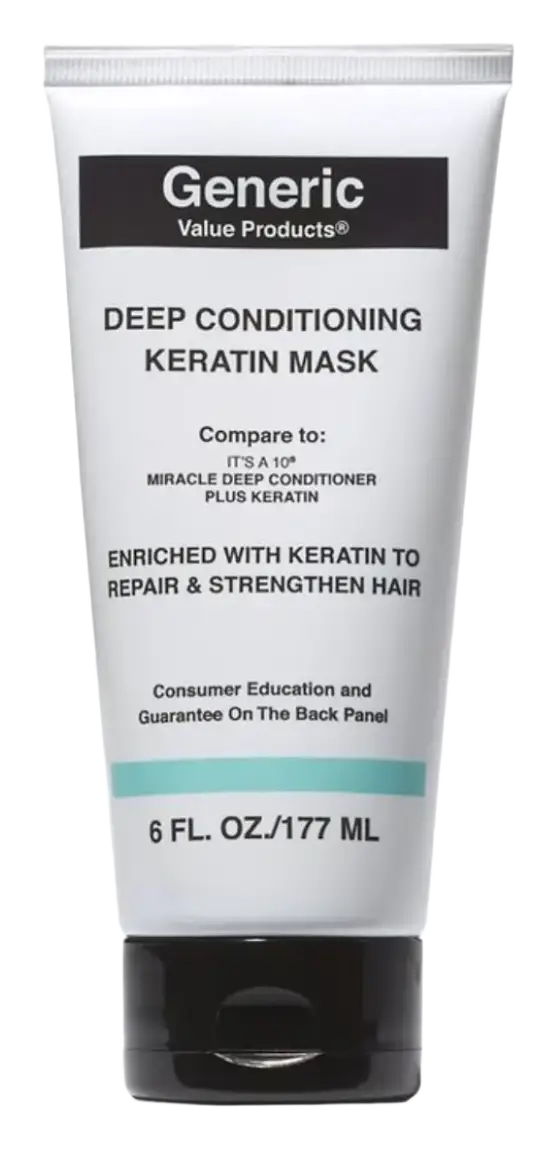 Generic Value Products Deep Conditioning Keratin Mask Compare To It's A 10 Miracle Deep Conditioner Plus Keratin