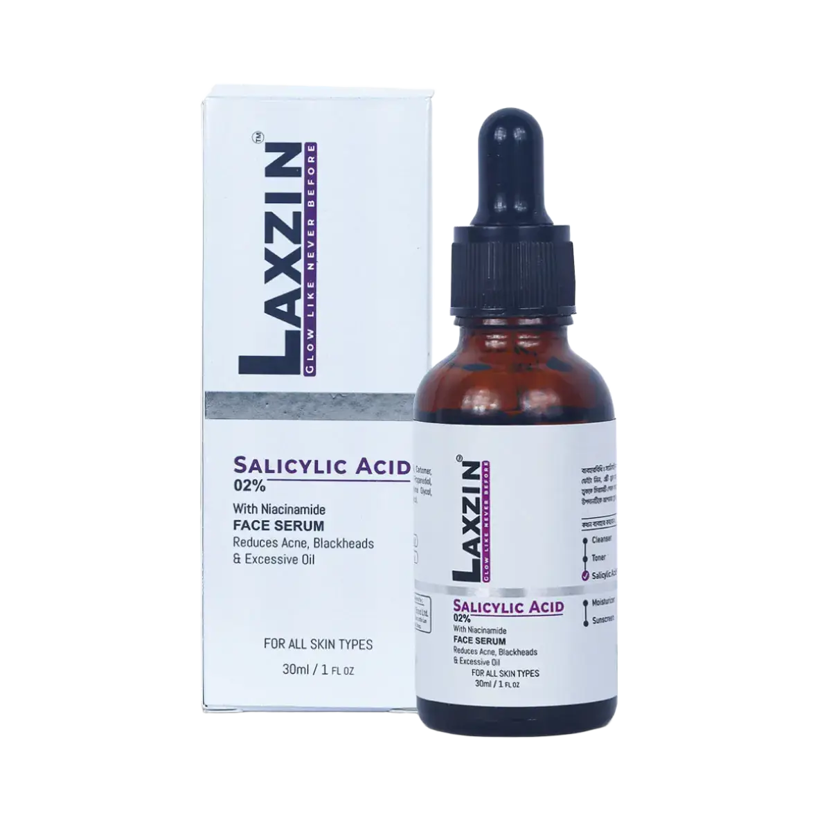 Laxzin Salicylic Acid 2% + Niacinamide Face Serum