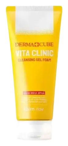 Farm Stay Derma Cube Vita Clinic Cleansing Gel Foam