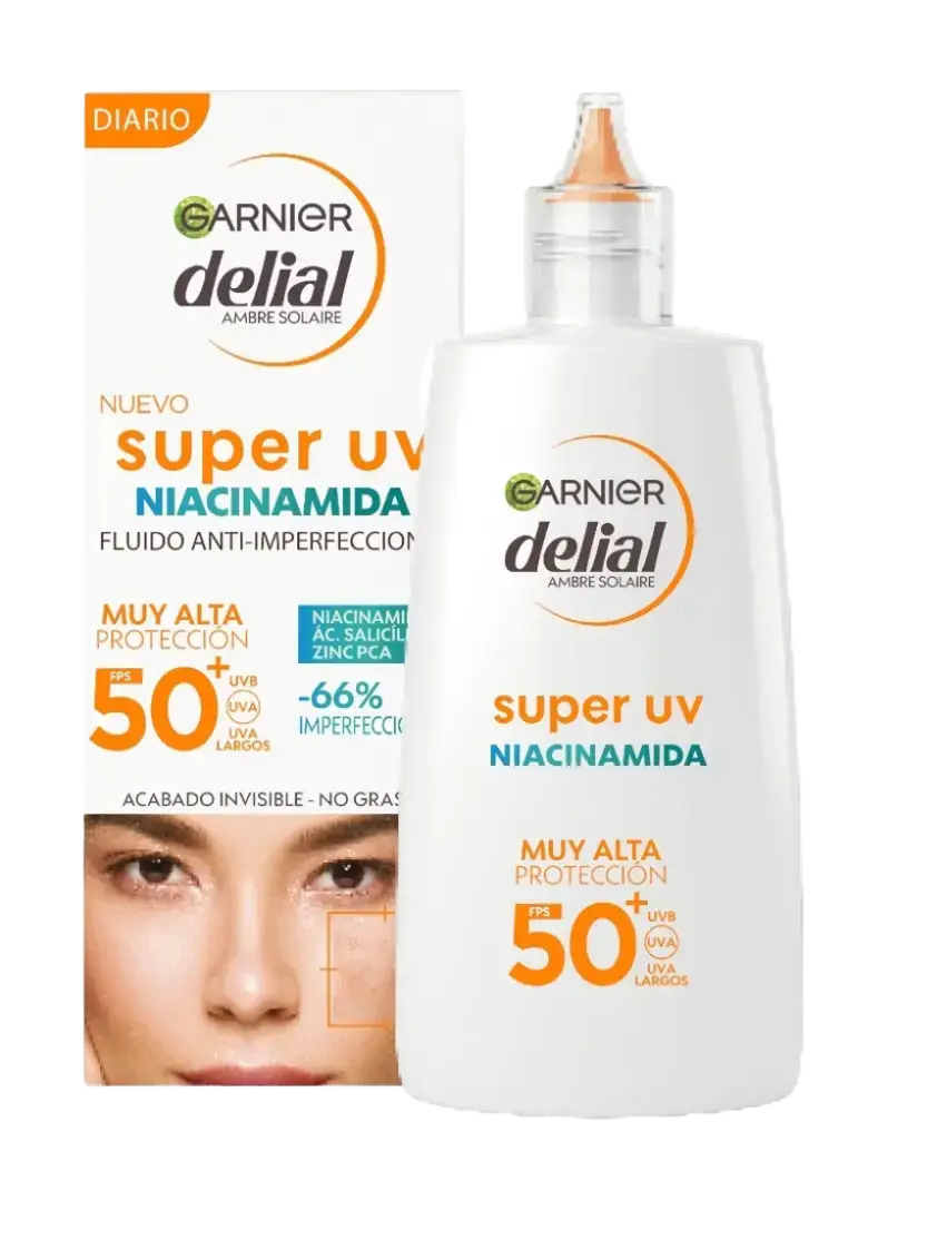 Garnier Delial Super UV Niacinamida SPF 50+ Spain