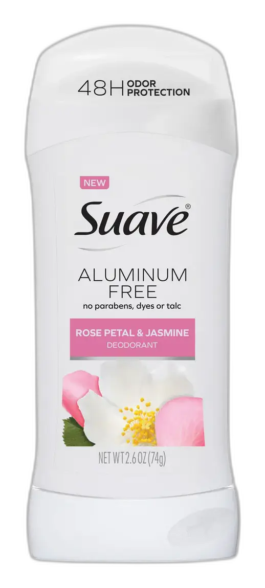 Suave Aluminum-Free Deodorant Rose Petal & Jasmine