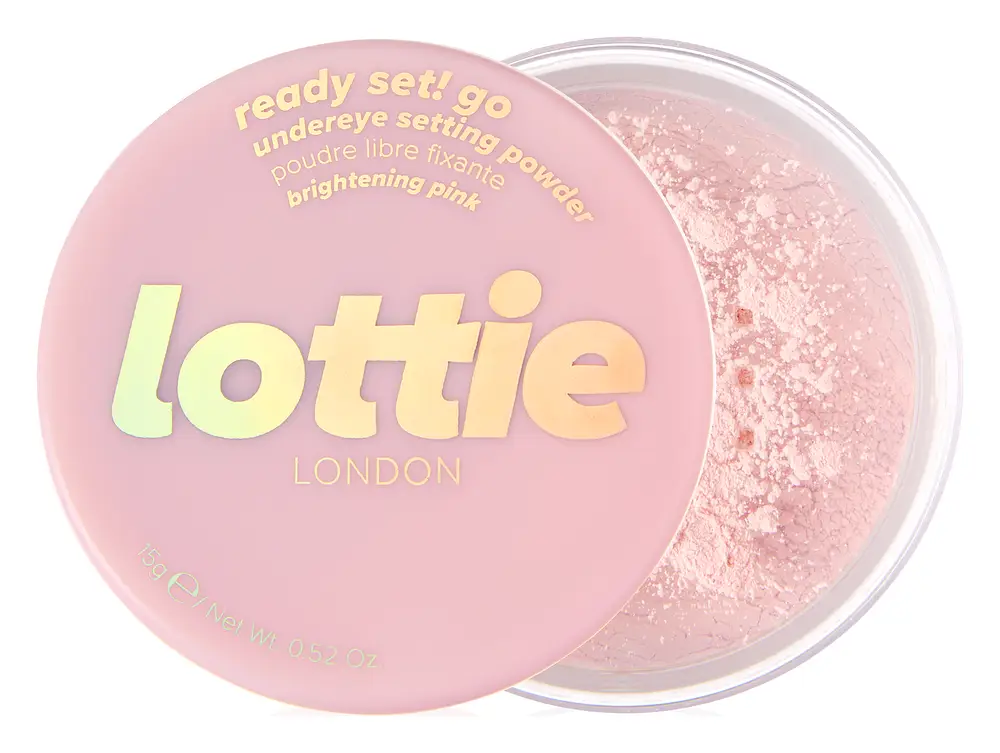 Lottie London Ready Set! Go Setting Powder Brightening pink