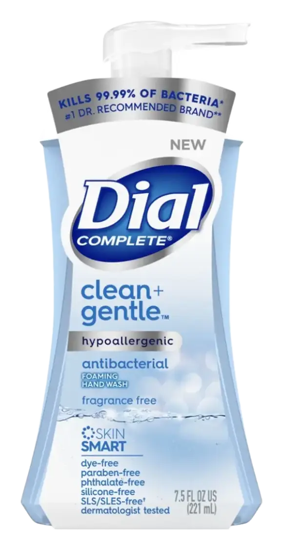 Dial Complete Clean + Gentle Foaming Hand Wash Fragrance Free