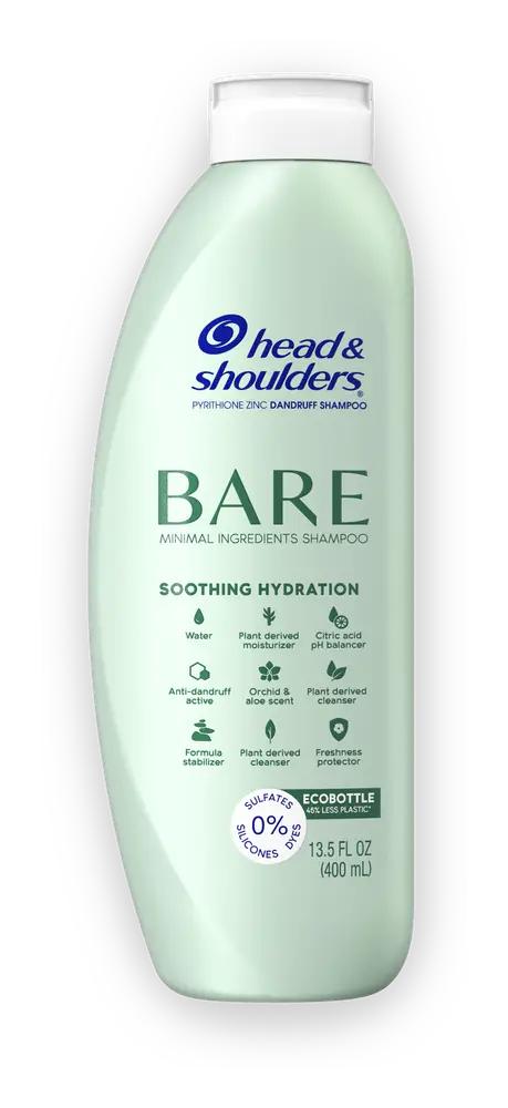 Head & Shoulders Bare Soothing Hydration Silicon-Free Dandruff Shampoo USA