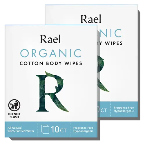 Rael Organic Cotton Body Wipes