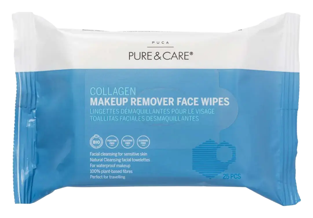Puca – Pure & Care Collagen Makeup Remover Face Wipes