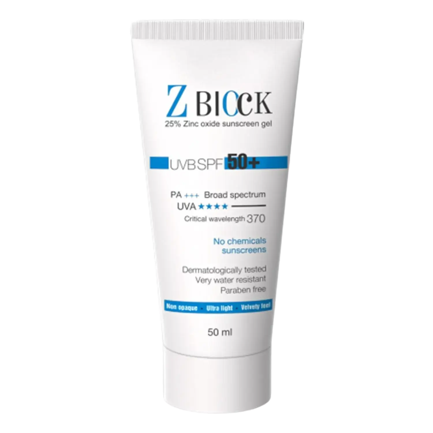 Ethicare Remedies Z Block Zinc Oxide Sunscreen Gel SPF 50+