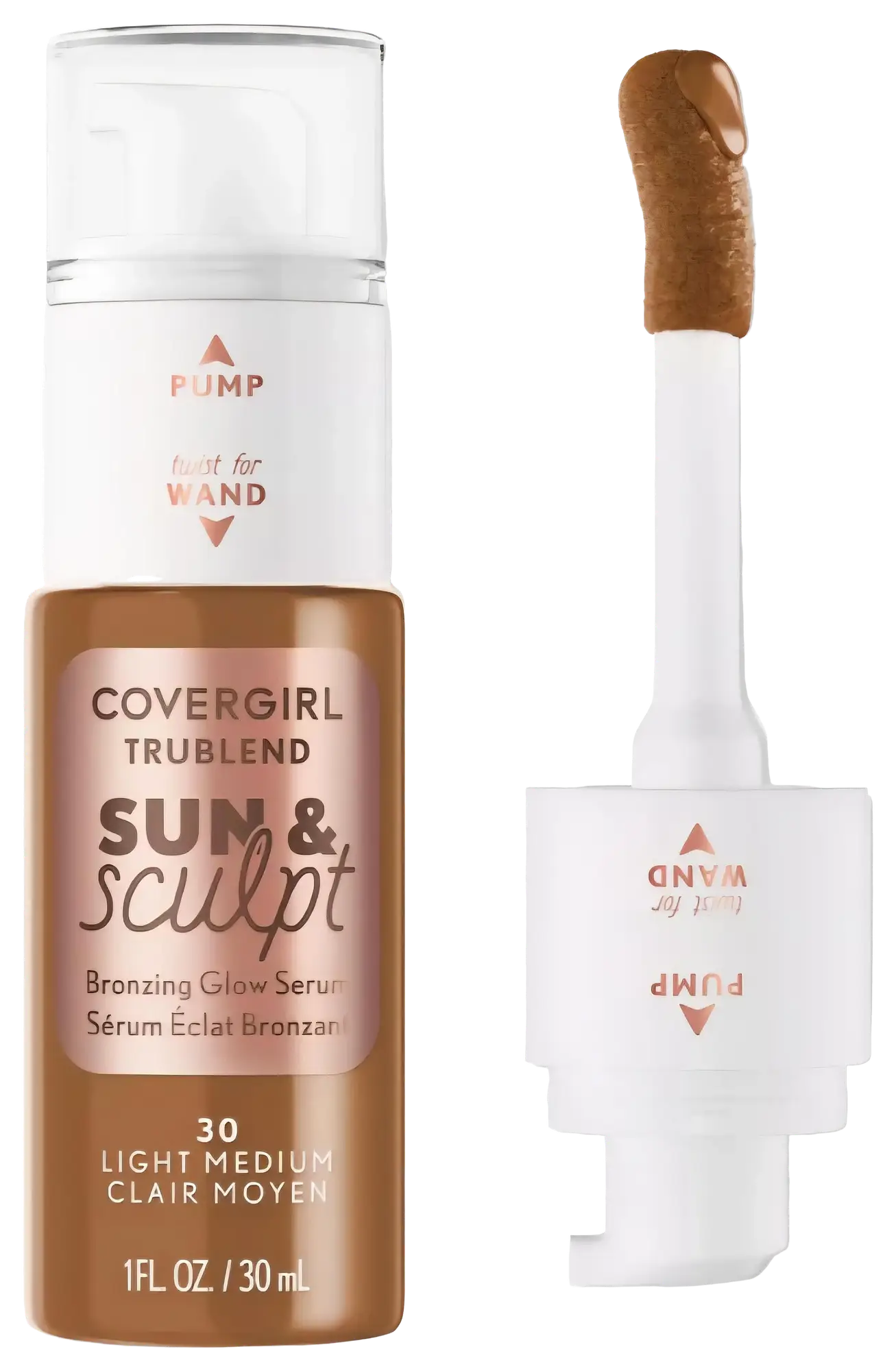 Covergirl TruBlend Sun & Sculpt Bronzing Glow Serum 30 Light Medium