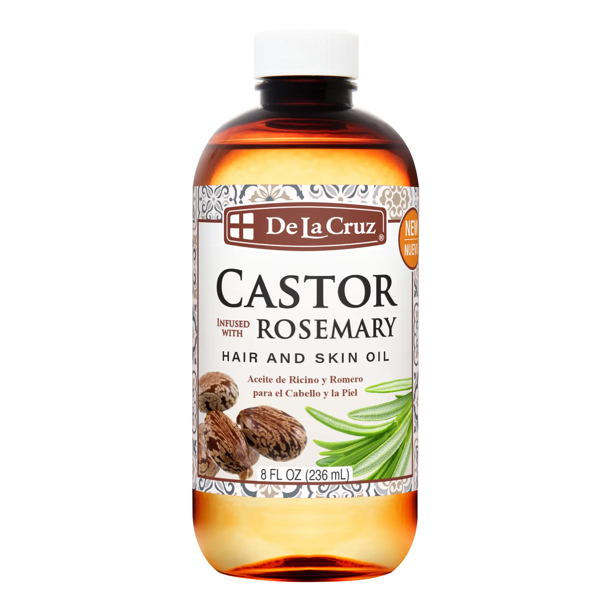 De La Cruz Castor Infused With Rosemary Hair And Skin Oil