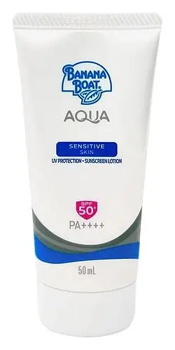 Banana Boat Aqua Sensitive Skin UV Protection Suncreen Lotion SPF50+ PA++++