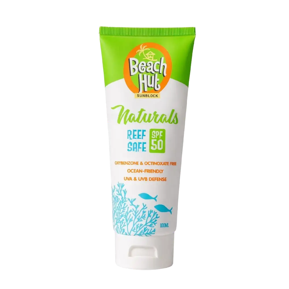 Beach Hut Sunblock Naturals Reef Safe SPF 50