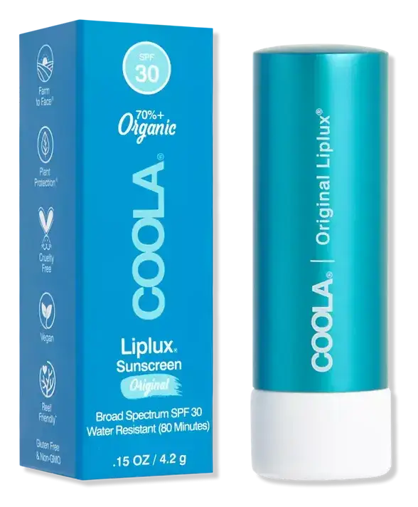 COOLA Organic Liplux Classic Sunscreen Lip Balm SPF 30 Original