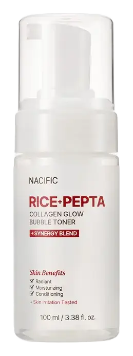 Nacific Rice + Pepta Collagen Glow Bubble Toner