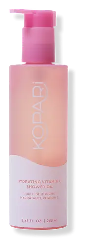 Kopari Hydrating Vitamin C Shower Oil with Hibiscus and Avocado Oils