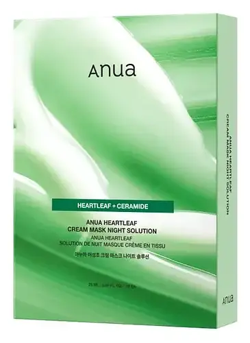 Anua Heartleaf Cream Sheet Mask Night Solution