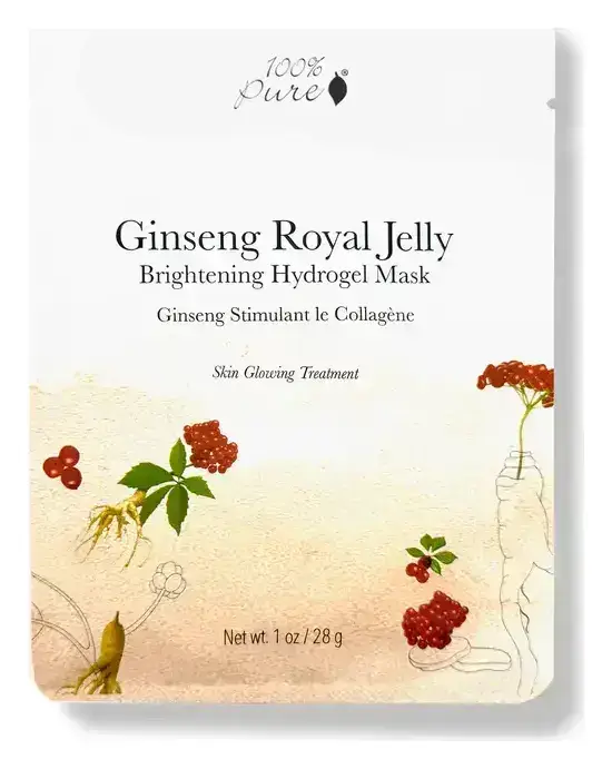 100% Pure Hydrogel Mask Ginseng Royal Jelly Brightening