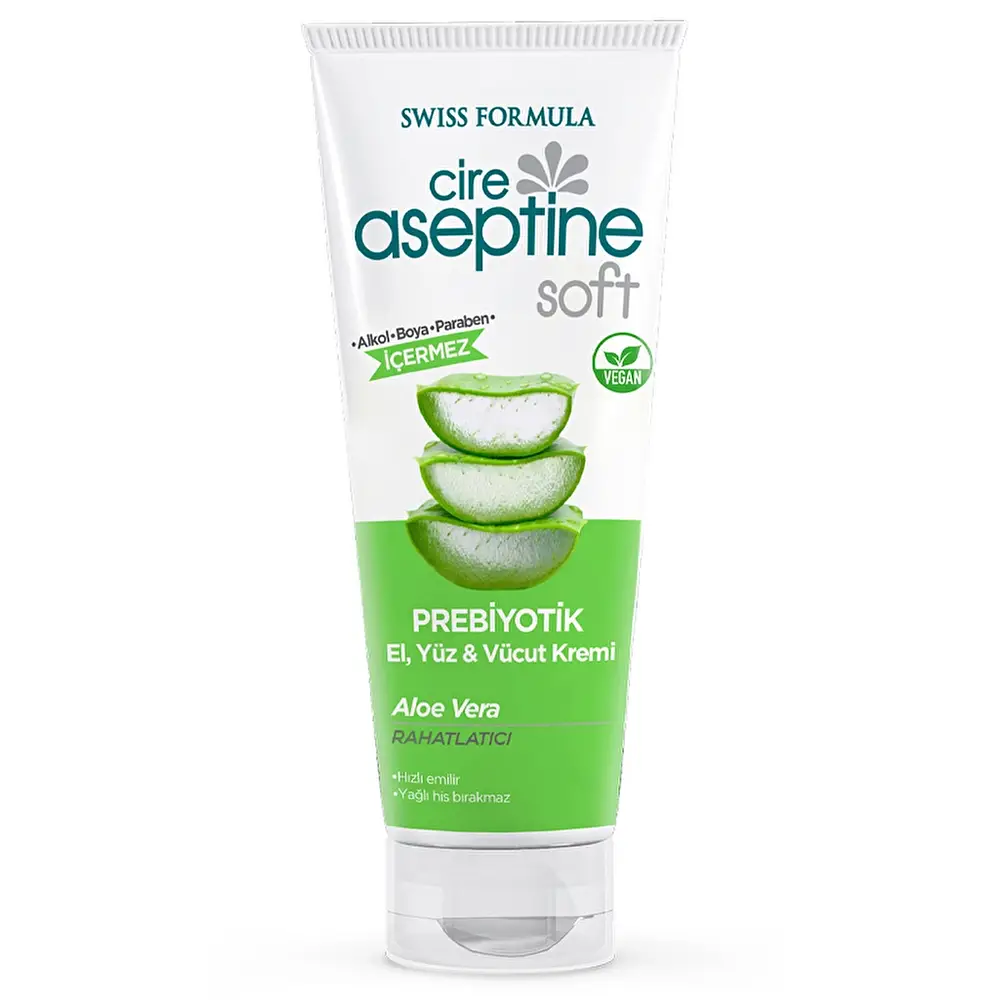 Cire Aseptine Soft Prebiotic Hand, Face & Body Cream Aloe Vera
