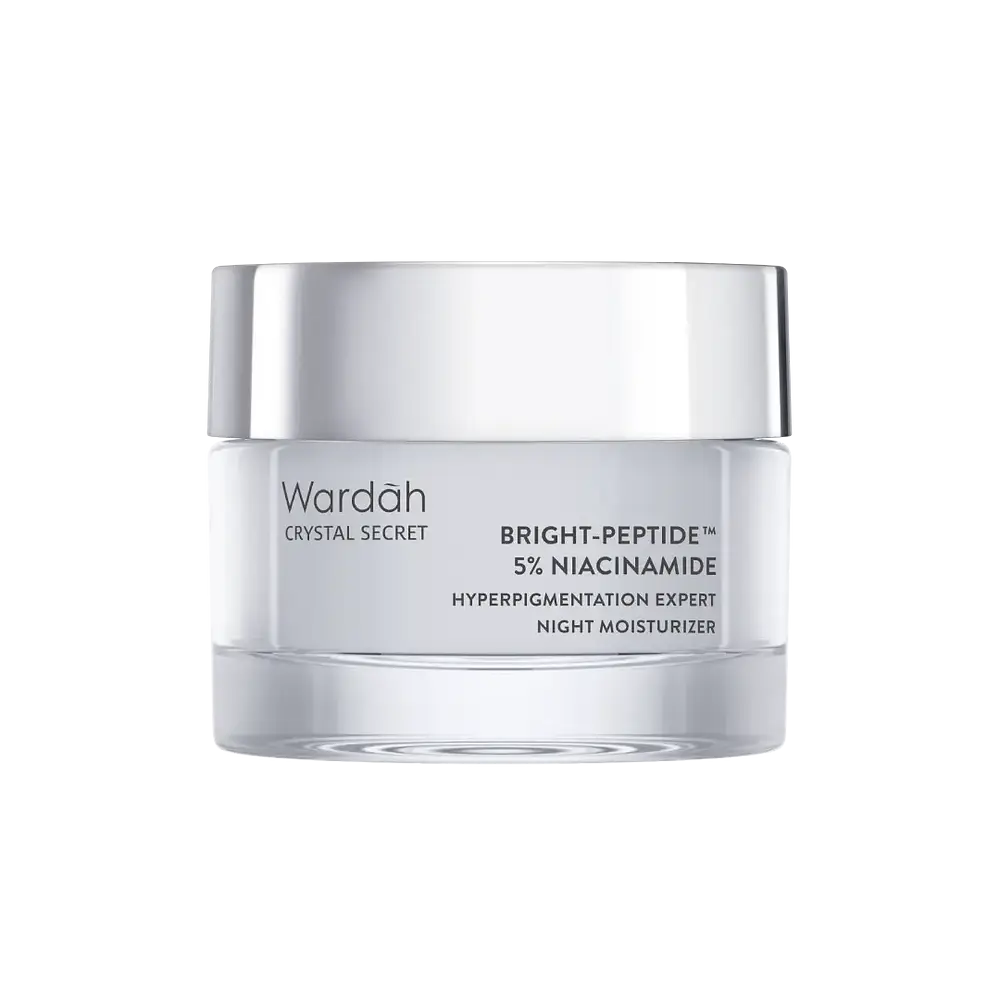 Wardah Crystal Secret Bright Peptide + 5% Niacinamide Hyperpigmentation Expert Night Moisturizer