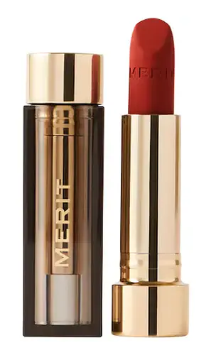Merit Beauty Signature Lip Lightweight Matte Lipstick Vermillion