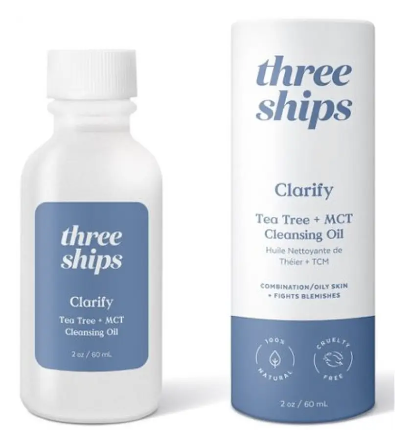 Three Ships Beauty Clarify Tea Tree + MCT Cleansing Oil