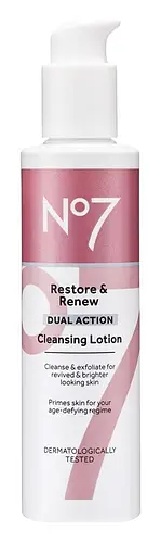 No7 Restore & Renew Dual Action Cleansing Lotion