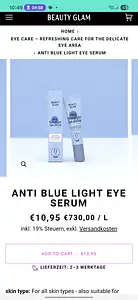 Beauty Glam Anti Blue Light Eye Serum