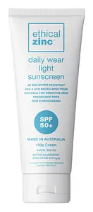 Ethical Zinc Daily Wear Light Sunscreen SPF 50+