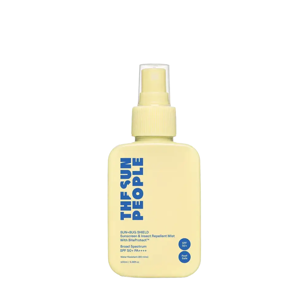 The Sun People Sun+Sand Shield Multitasker Sunscreen Mist SPF 50+