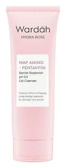 Wardah Hydra Rose NMF Amino + Pentavitin Barrier Replenish Gel Cleanser