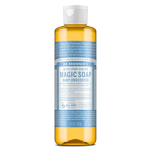Dr. Bronner's Pure-Castile Magic Soap Baby Unscented