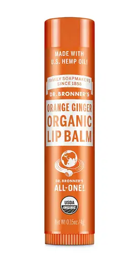 Dr. Bronner's Organic Lip Balm Orange Ginger