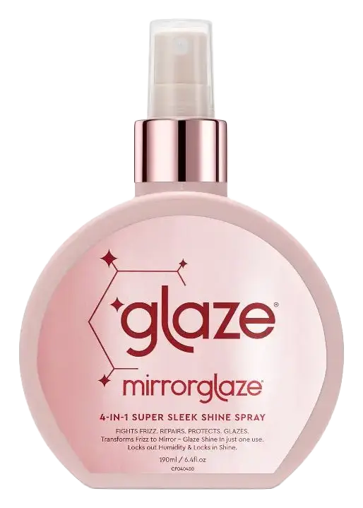 Glaze MirrorGlaze 4-in-1 Super Sleek Anti-Frizz Shine Spray with Heat Protector