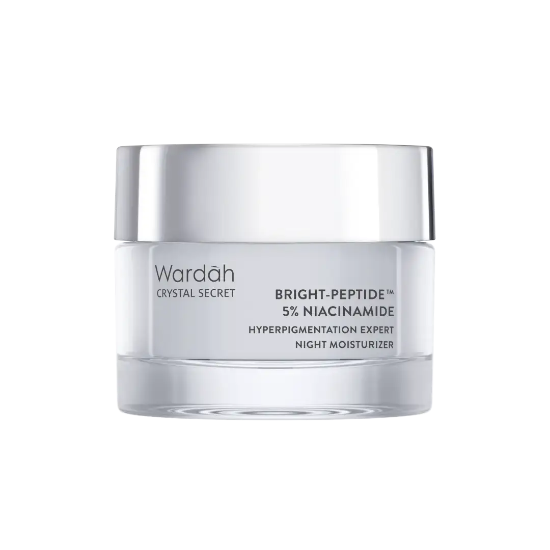 Wardah Crystal Secret Bright Peptide + 5% Niacinamide Hyperpigmentation Expert Night Moisturizer