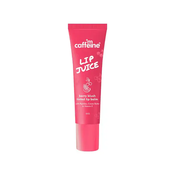 mCaffeine Lip Juice Tinted Lip Balm Berry Blush