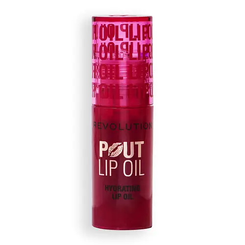Revolution Beauty Pout Lip Oil Cherry Red