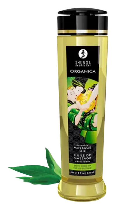 Shunga Massage Oil Organica Exotic Green Tea